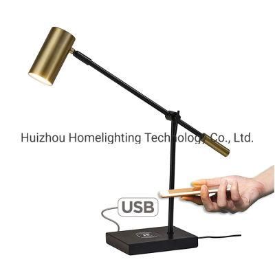 Jlt-9305 LED Desk Table Lamp with USB Port Wireless Charging