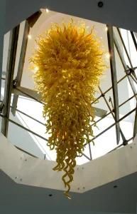 Big Hand Blown Glass Pendant Lamp for Lobby Decoration