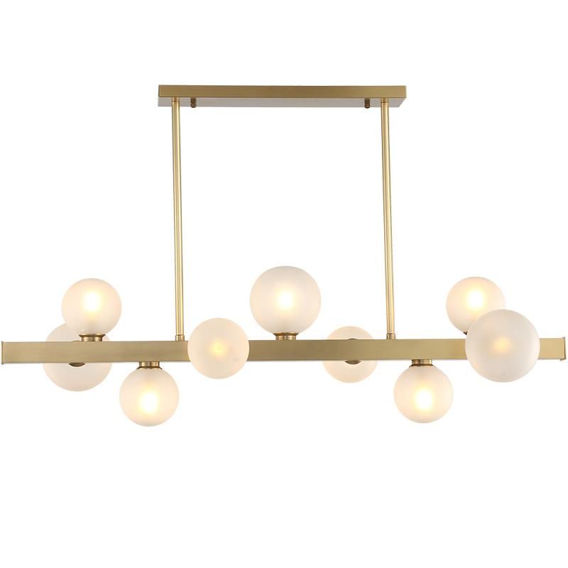 Long Living Room Lamp Full Copper Dining Room Pendant Lamp