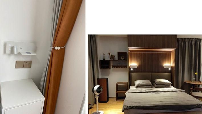 Modern LED Wall Light Multi-Function USB Charge Downlight for Bedroom, Studyroom