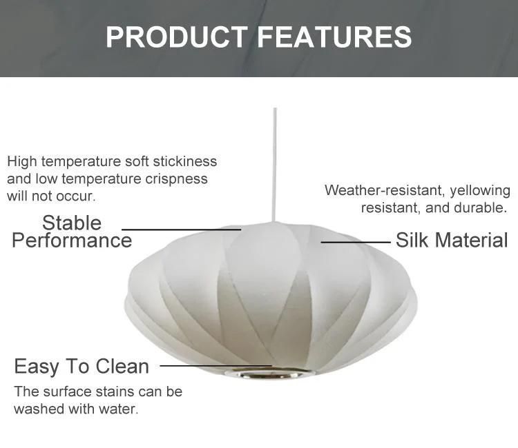 Hot Sale E27 Vintage Home Decor Pendant Light Rustic Retro Loft Silk Cocoon Hanging Lamp