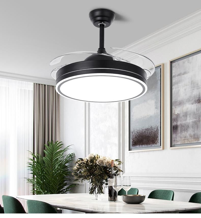 42" Modern Decorative Wholesale Invisible Blade Ceiling Fan Lamp