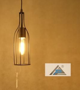 Wine Bottle Design Metal Frame Pendant Lamp (C5006141)