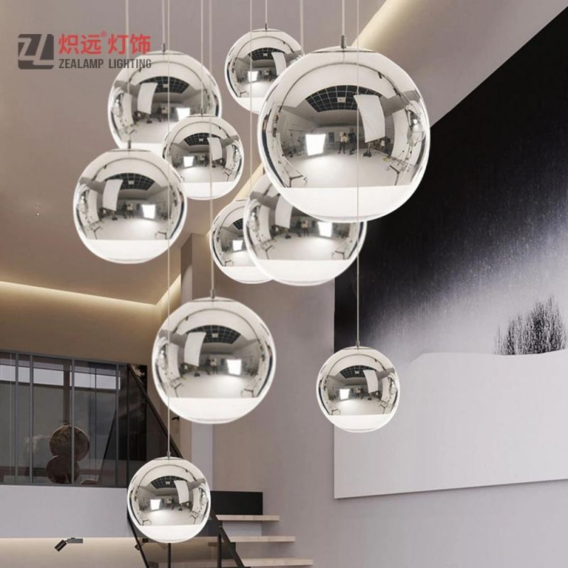 Modern Contemporary Creative Dining Room Office Gold Glass Pendant Light