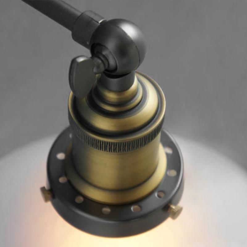 American Style Retro Light Dining Room Balcony Corridor Bedside Glass Wall Lamp