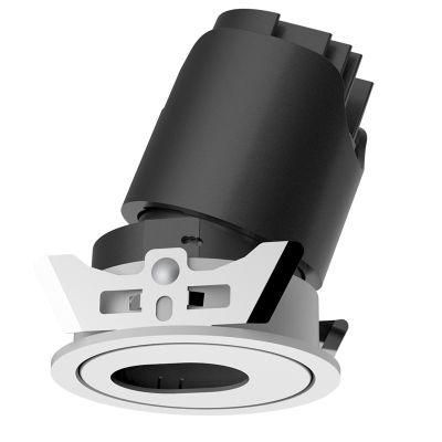 Hotel Embedded Anti-Glare Adjustable Angle Dark Light Down Lamp High Display Finger Wall Washing Spot Lamp