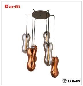Modern Glass Peanut Chandelier Hanging Pendant Lamp