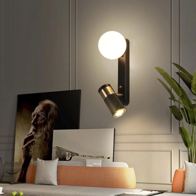 Bedroom Study Reading Lamp Headboard Wall Light Sconce Light Rotatable Metal Wall Lamp (WH-OR-143)