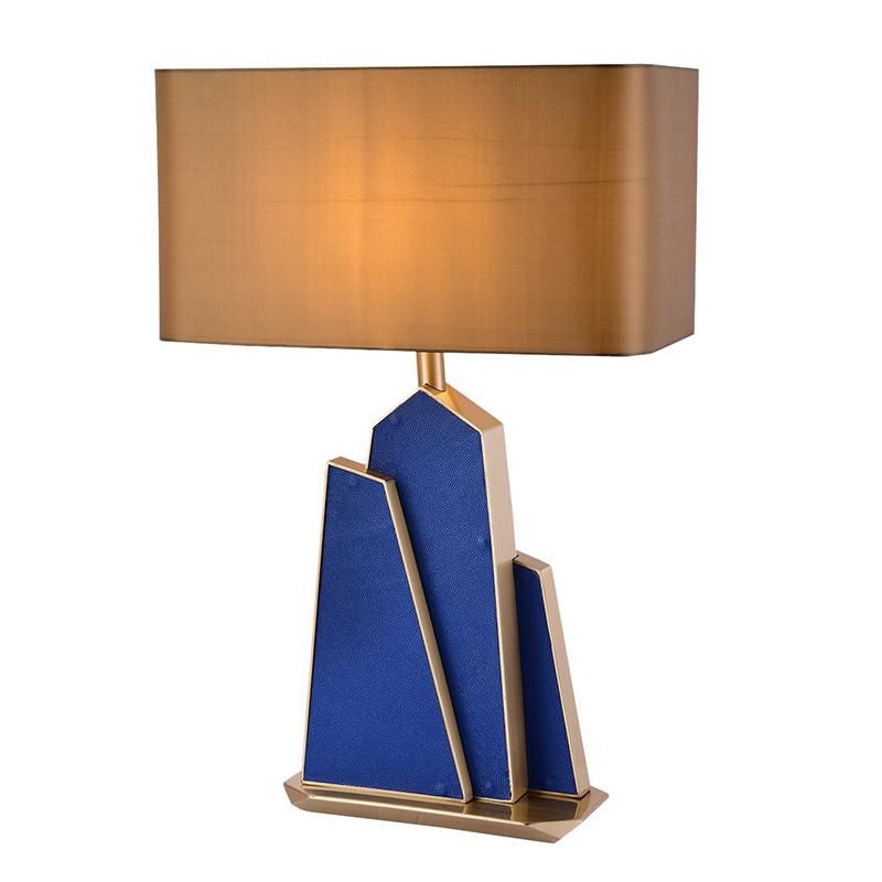Rockery Leather Table Lamp