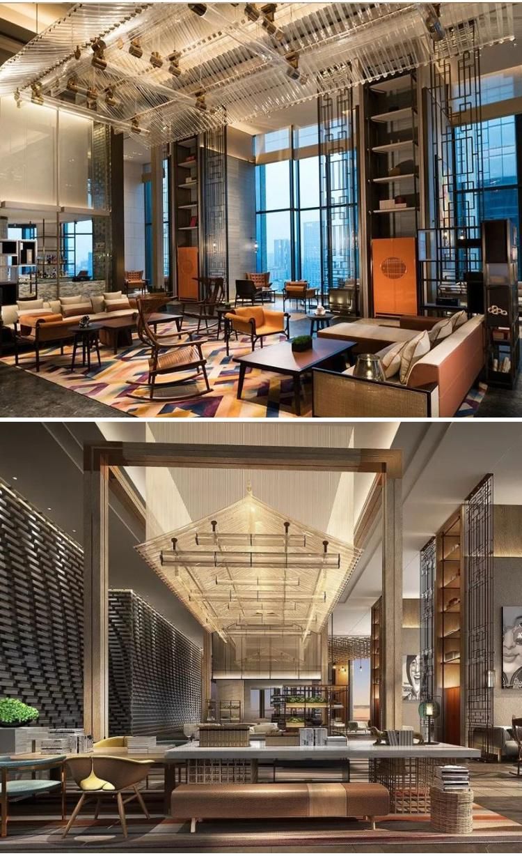 Low Power Consumption KTV Commercial Space Big Luxury Iron LED Project Chandelier Light