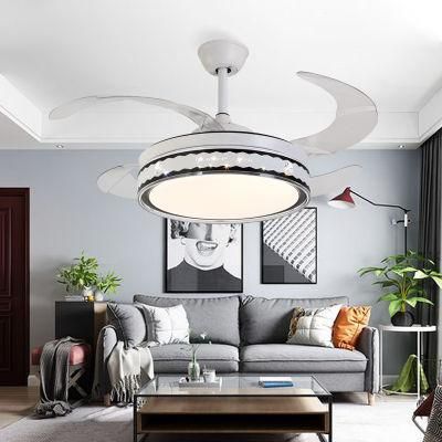 Dafangzhou 72W Lighting Lighting Fan Chandelier Fan Lamp with LED Remote Ceiling Fan for Living Room Hanging Chandelier