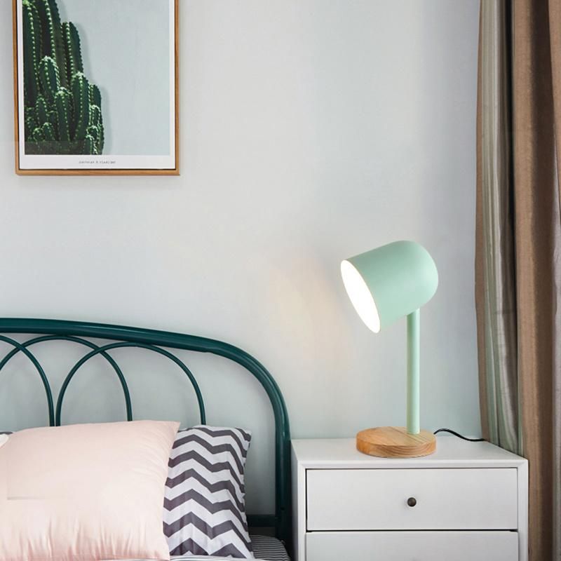 Blue Color Simple Style Table Lamp Reading Light Desk Lamp Study Lamp