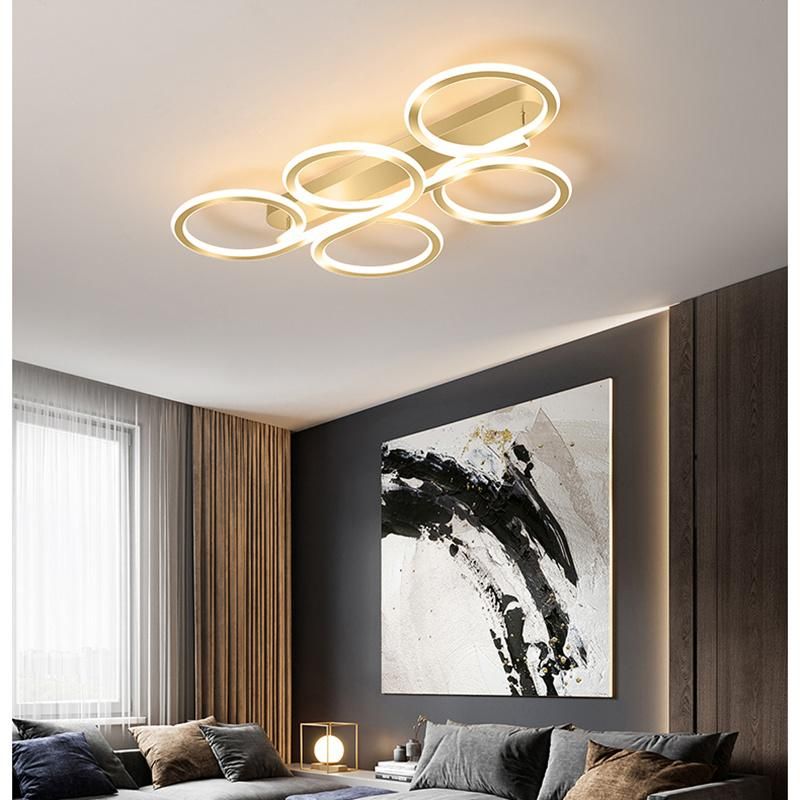 Living Room Light Simple Modern Circular Ceiling Light Creative Bedroom Lighting Lamp