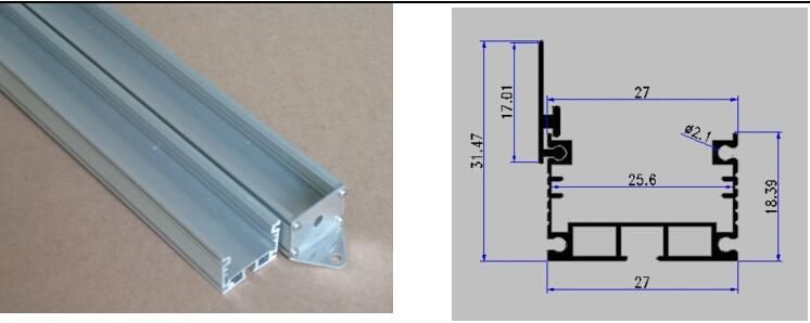 Building Metarial Aluminium Extrusion Extruded Aluminium Profile with PC Cover