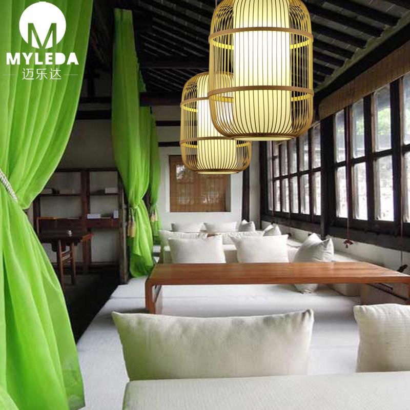 Handmade Rattan Wooden Bamboo Pendant Light
