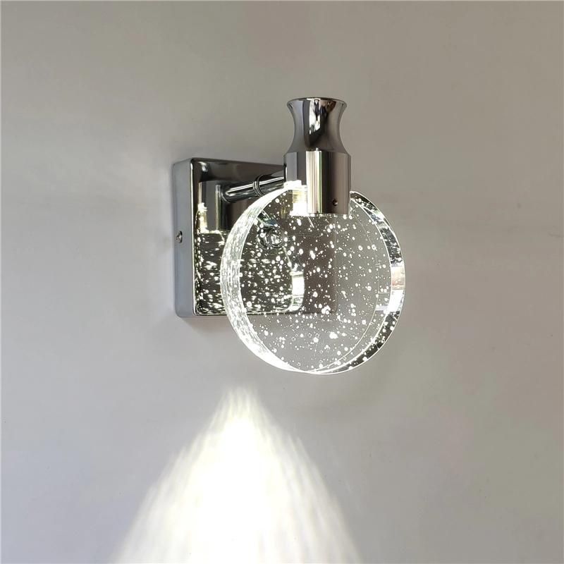 Modern Crystal LED Wall Lamp Simple Creative Bedroom Crystal Wall Lamp (WH-OR-176)