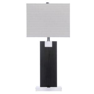 Elegant Dark Mahogany Table Lamp for Hotel Bedroom
