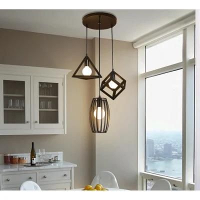 Wrought Iron Simple Modern Pendant Lamp and Dining Room Light Cafe Lamp