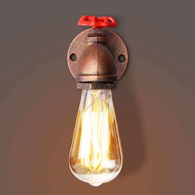 Vintage Retro Rustic Water Pipe Wall Light for Dining Room Bar Coffee Shop (WH-VR-02)