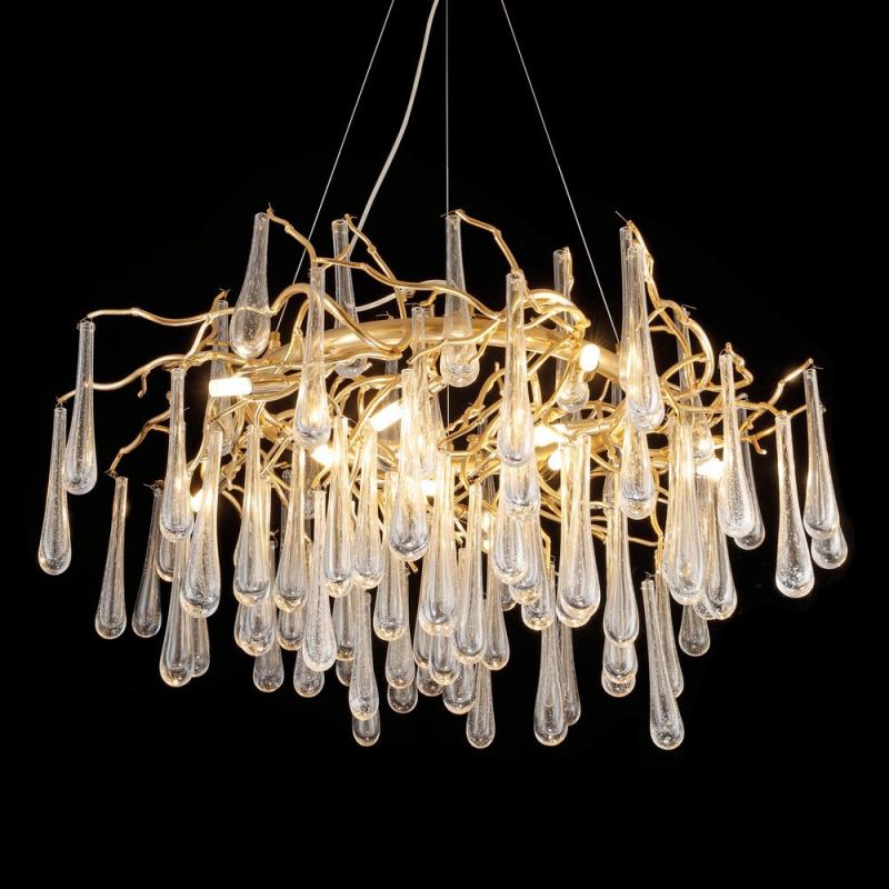 2022 Wholesale Indoor Living Room Bedroom LED Hanging Pendant Light Modern Luxury Chandeliers Crystal Light