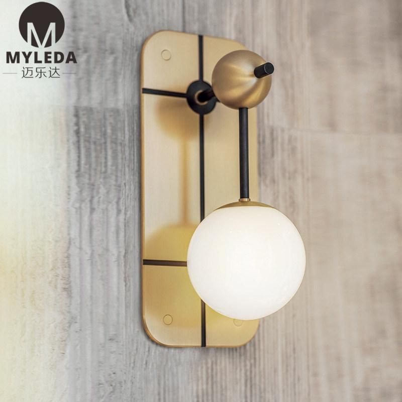 Globe Wall Sconce Wall Lighting Brass Gold Wall Lamp Vanity Light