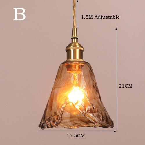 Modern Pendant Light LED Glass Nordic Kitchen Restaurant Bar Living Bedroom Bed Side Lamp (WH-GP-46)