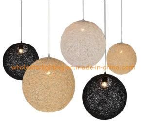 Rattan Lamp, Paper Rope / Twine Pendant Lamp (WHP-232)