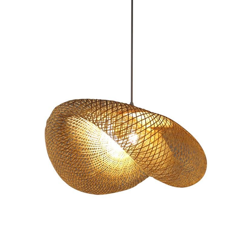 Woven Pendant Light for Bedroom Kitchen Dining Room Lighting Fixtures (WH-WP-05)