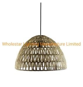 Woven Pendant Light / Flax Paper Rope Pendant Lamp (WHP-2844)