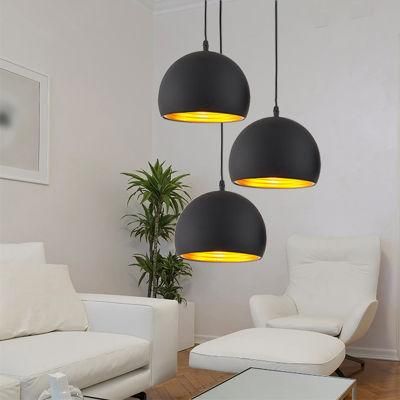 Simple Ball Pendant Lights 20cm 25cm Decorative E27 Lamps Restaurant White Black Pendant Lamp (WH-VP-96)