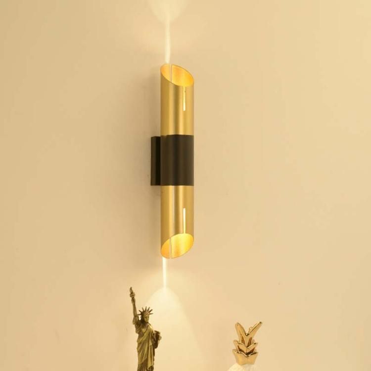 Modern Design Metal Pipe Bedside Wall Lamp Lights