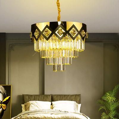 Dafangzhou Light China Cheap Chandelier Lights Supplier Modern Lamp Chrome Frame Material Ceiling Pendant Hotel Home Chandelier for Hall