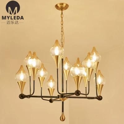 Hotel Lobby Decoration Customized Made LED Chandelier Lighting