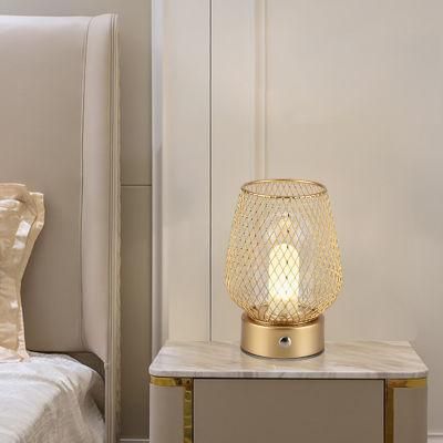 Wood Rattan Twine Ball Lights Table Lamp Room Home Art Decor Desk Light Lamp Touch Switch Long Press Dimming