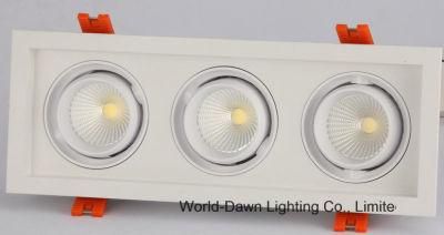 3*15W Recessed COB Ceiling LED Downlight (WD-1033A)