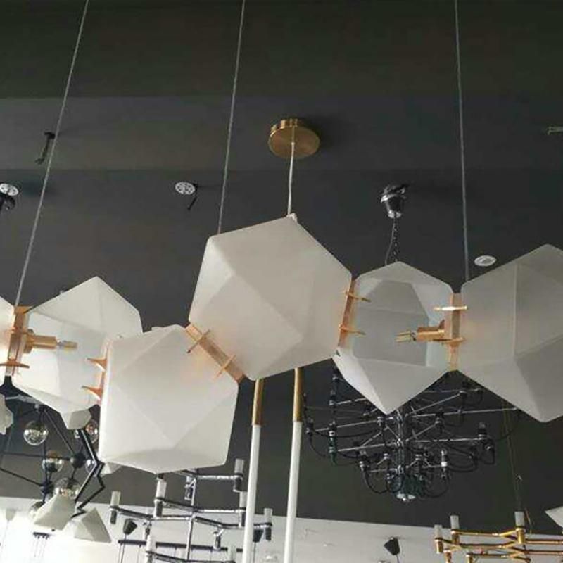Creative Splicing White Chandelier Restaurant Bedroom Dining Room Pendant Lamp