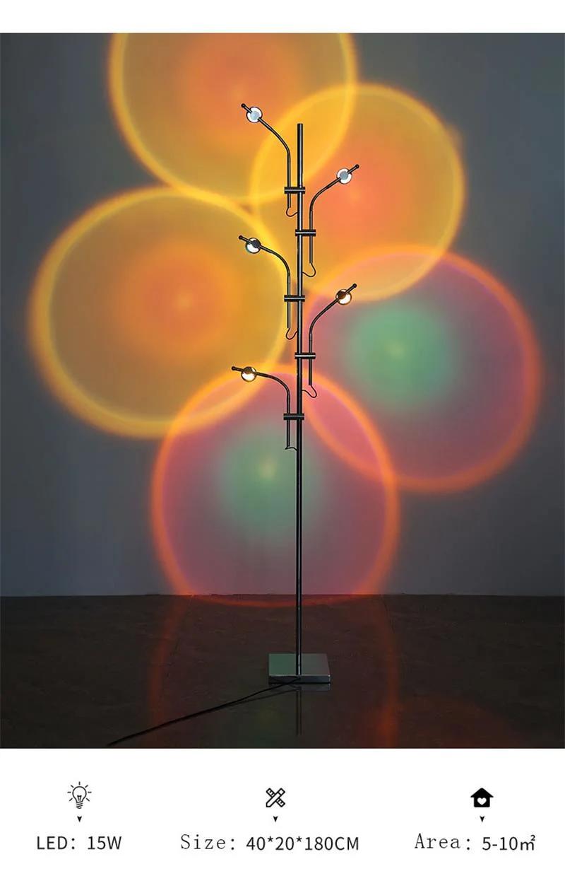 High Quality Hot Italian Sunset Projection LED Lamp Standing Sunset Floor Lamp