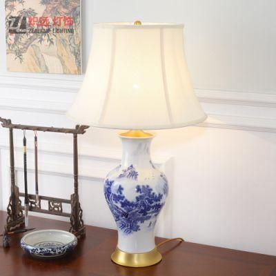 Desk Table Lamp for Reading Room Porcelain Decorative Light (TL8018)
