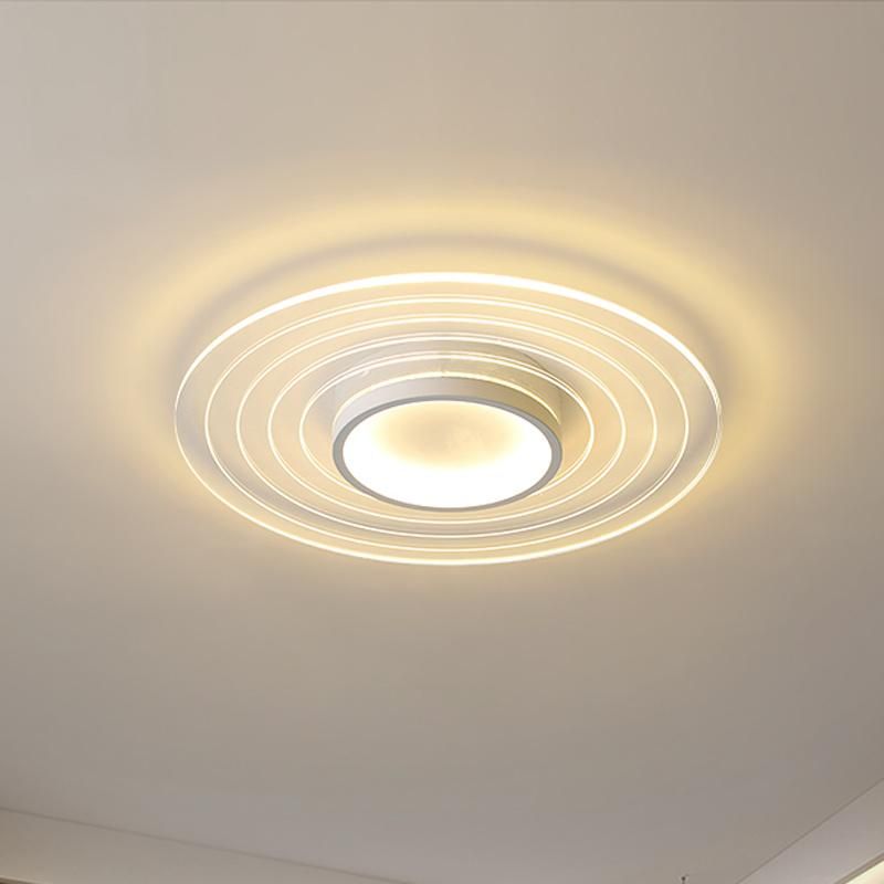 Round Acrylic Ceiling Light Romatic Bedroom Lamp Modern Livingroom Lamp LED
