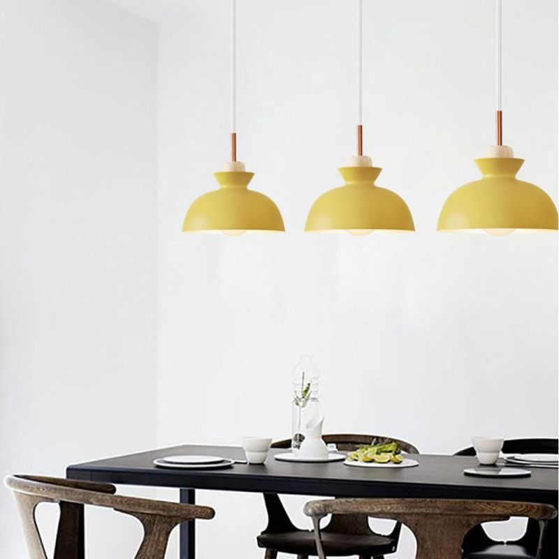 Kitchen Ceiling Chandelier Aluminum Cover Nordic Style Living Room LED Pendant Light