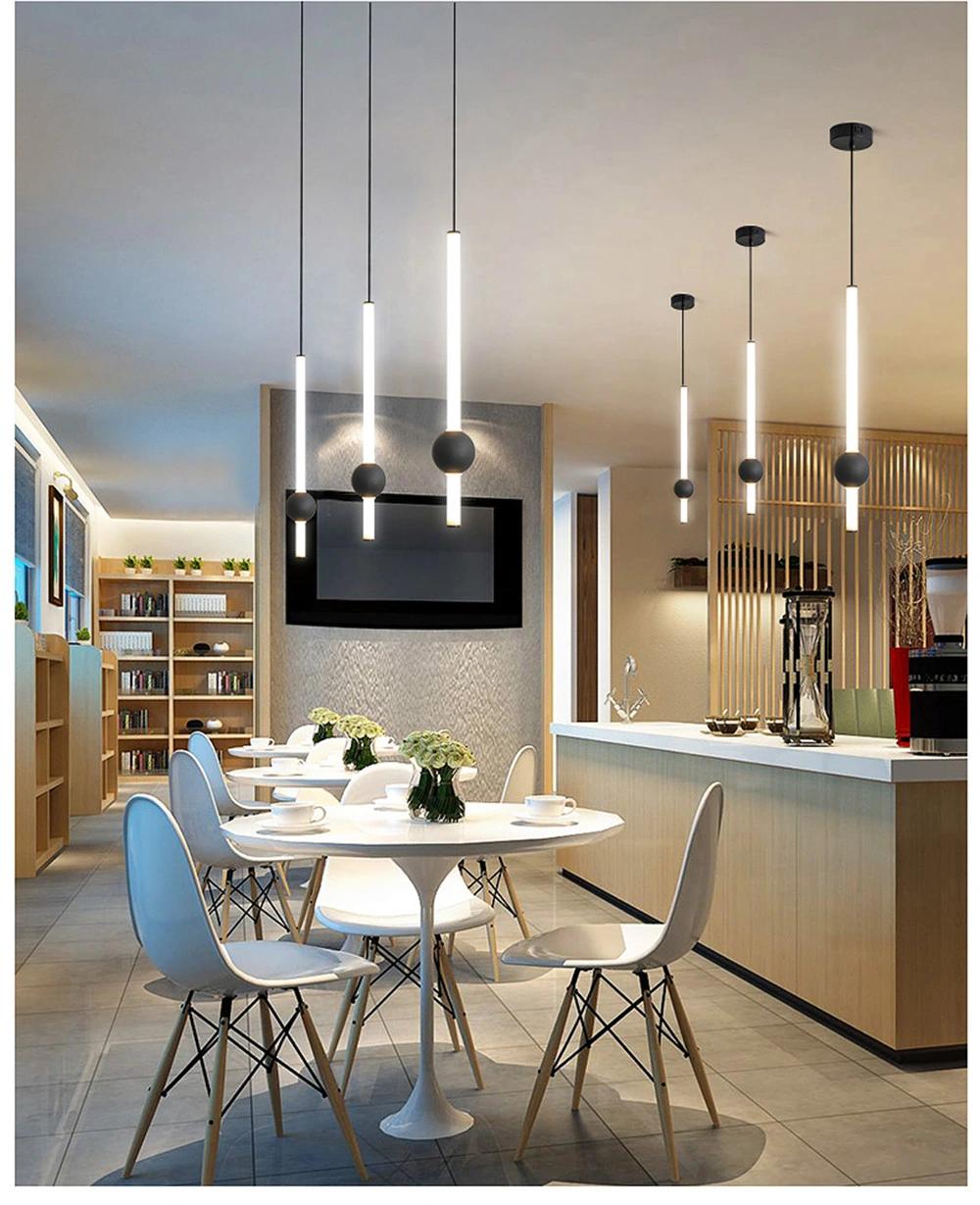 Bar Restaurant Dining Room Kitchen Hanging Lights Modern Simple Iron Glass Indoor Home Decor LED Pendant Lights Fixtures