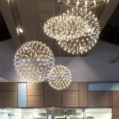 Modern Pendant Lamp Ball Design LED Firework Lamps Hall Stainless Steel Chrome Lamp Raimond Pendant Lamp (WH-AP-234)