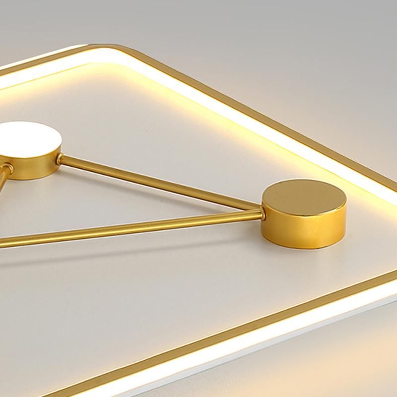 Golden Luxury Bedroom Lamp Simple Ceiling Light Creative Living Room LED