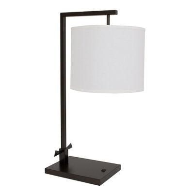 Modern Black Bend Metal Table Lamp Rotatable Metal Shade Desk Lamp