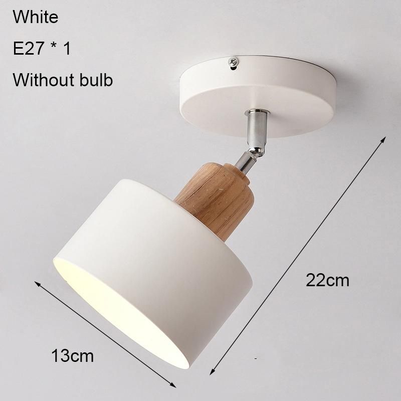 Wooden Ceiling Lamp Modern LED Ceiling Light for Bedroom Living Room Corridor Kitchen Indoor Lighting (WH-WA-21)