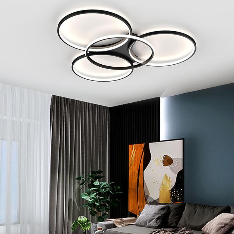 Nordic Circle Ceiling Light Luxury Simple Bedroom Lamp Modern Livingroom Light