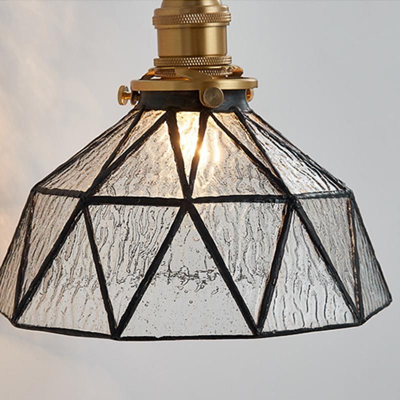 Glass Wall Lamp Bed Head Tiffany Light Corridor Retro Wall Light