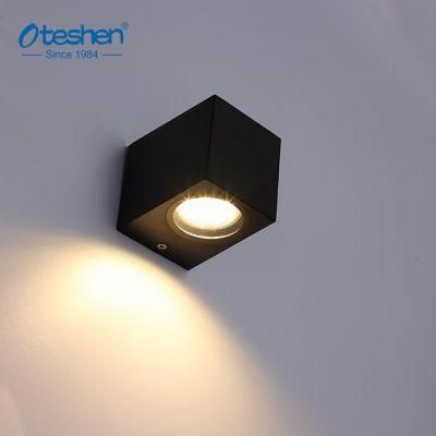 Square Outdoor Wall Lighting Frame up and Down Indoor GU10 MR16 LED Wall Light Housing