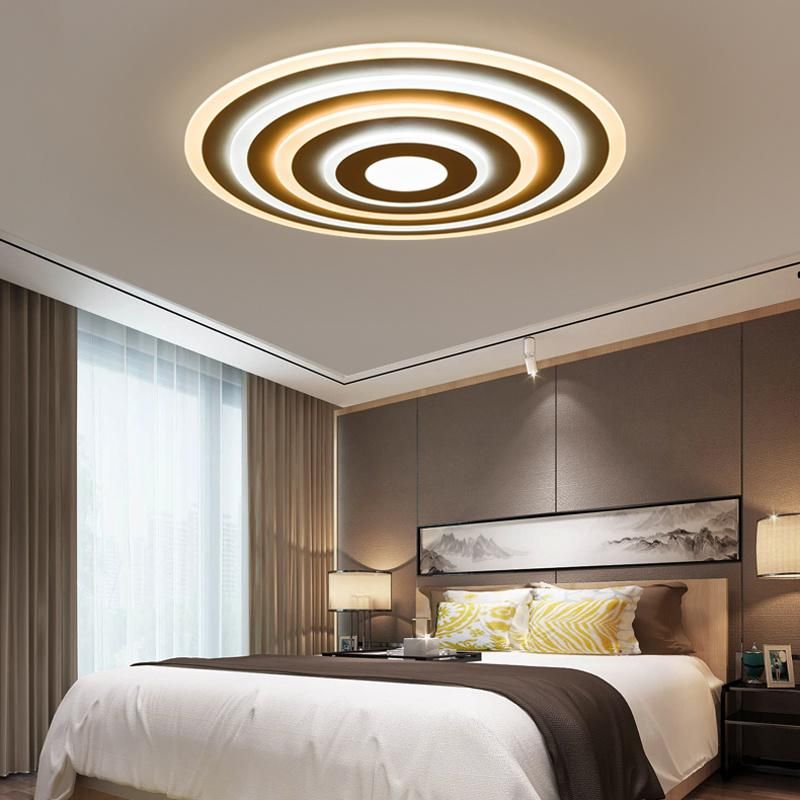 Creative Round Ceiling Light Simple Warm Bedroom Light Living Room Lamp LED