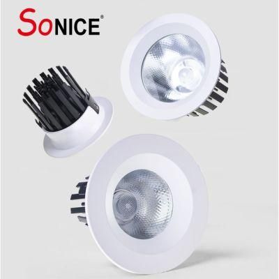 Anti-Glare High Lumen Water Proof Hotel Home Restaurant Isolated Driver Recessed Ceiling 20W RGBW LED COB Spotlight Panel Light Downlight